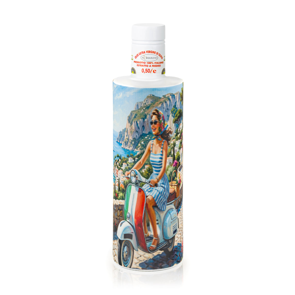 Fiordolivo Sicilian Extra Virgin Olive Oil, 500ml Decorative Bottle