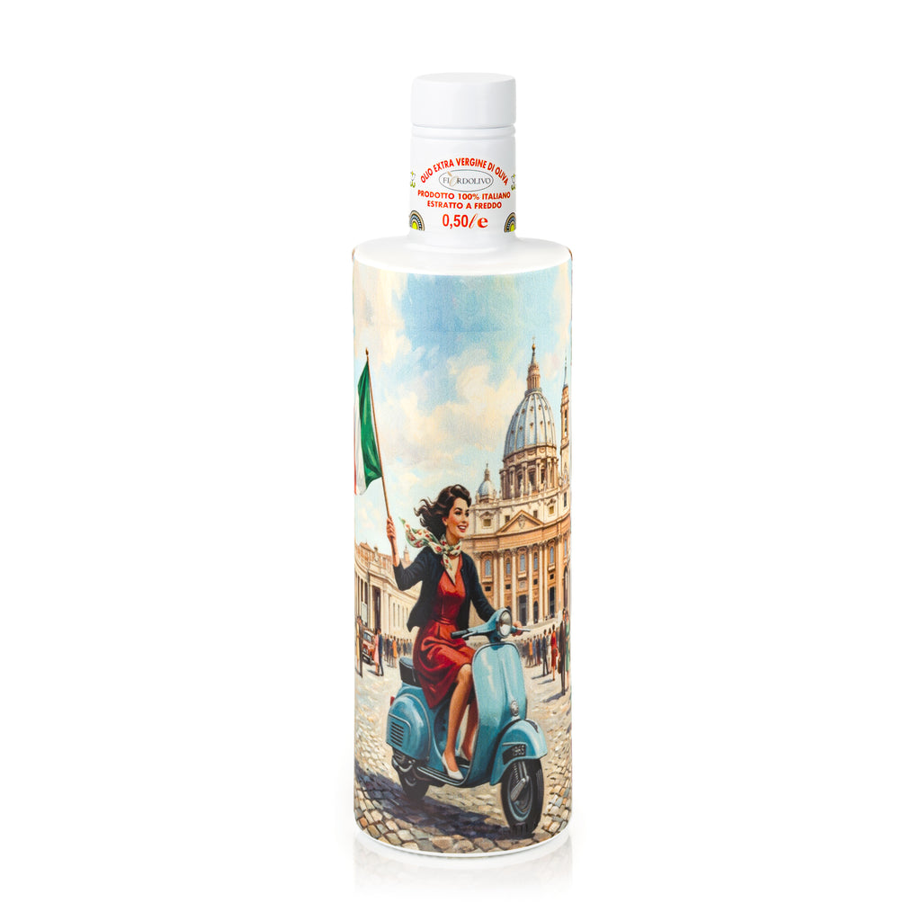Fiordolivo Sicilian Extra Virgin Olive Oil, 500ml Decorative Bottle