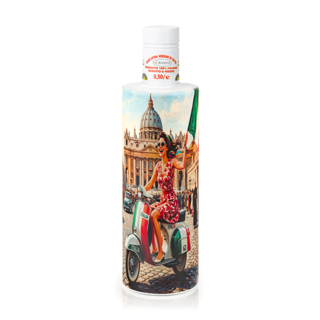 Fiordolivo Sicilian Extra Virgin Olive Oil, 500ml Decorative Bottle