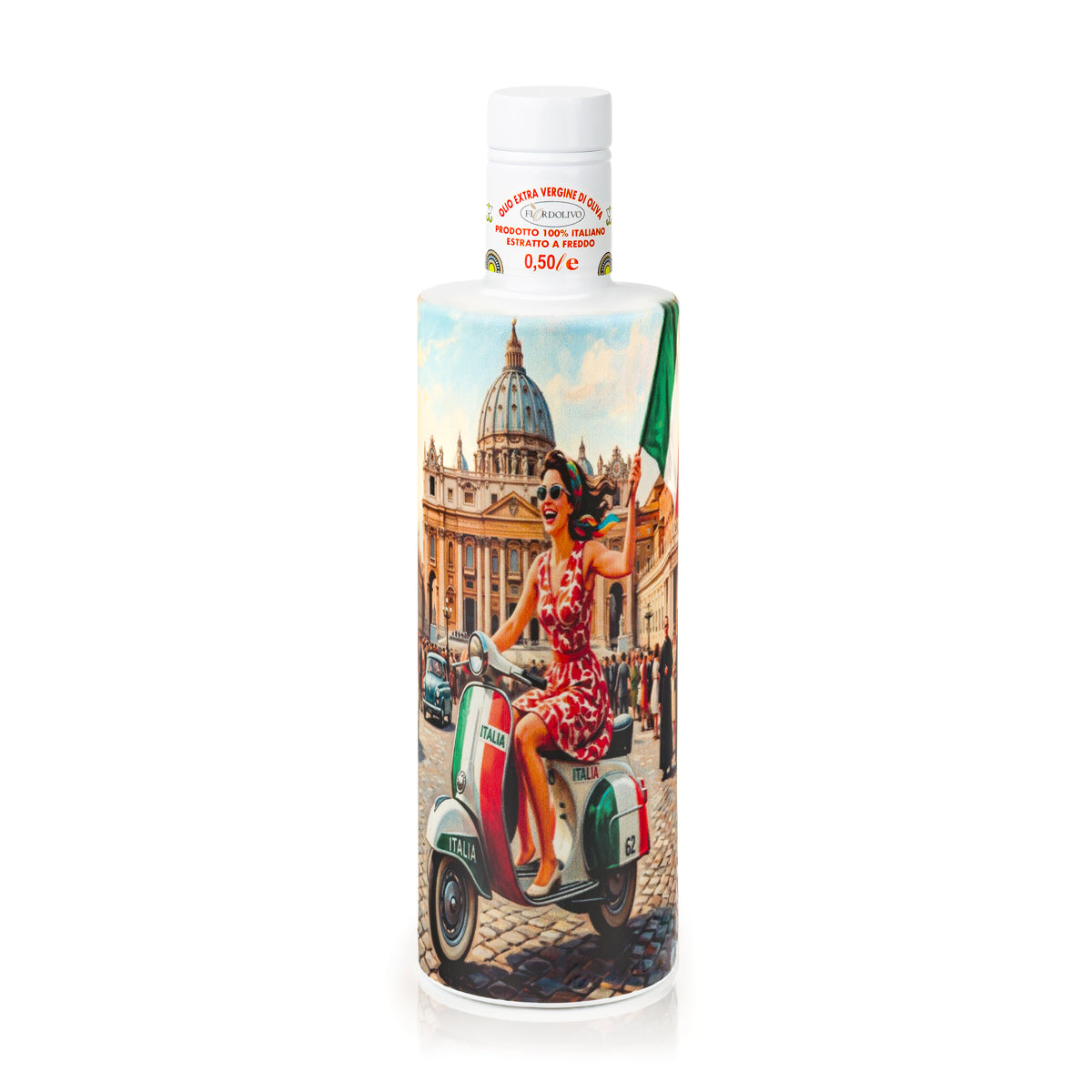 Fiordolivo Sicilian Extra Virgin Olive Oil, 500ml Decorative Bottle