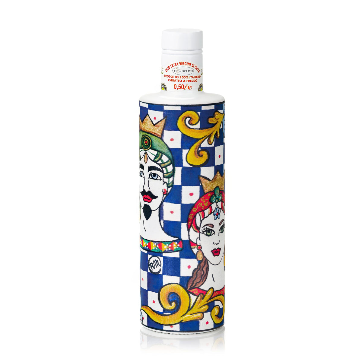 Fiordolivo Sicilian Extra Virgin Olive Oil, 500ml Decorative Bottle