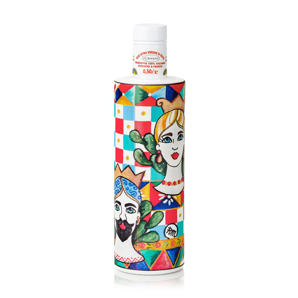 Fiordolivo Sicilian Extra Virgin Olive Oil, 500ml Decorative Bottle