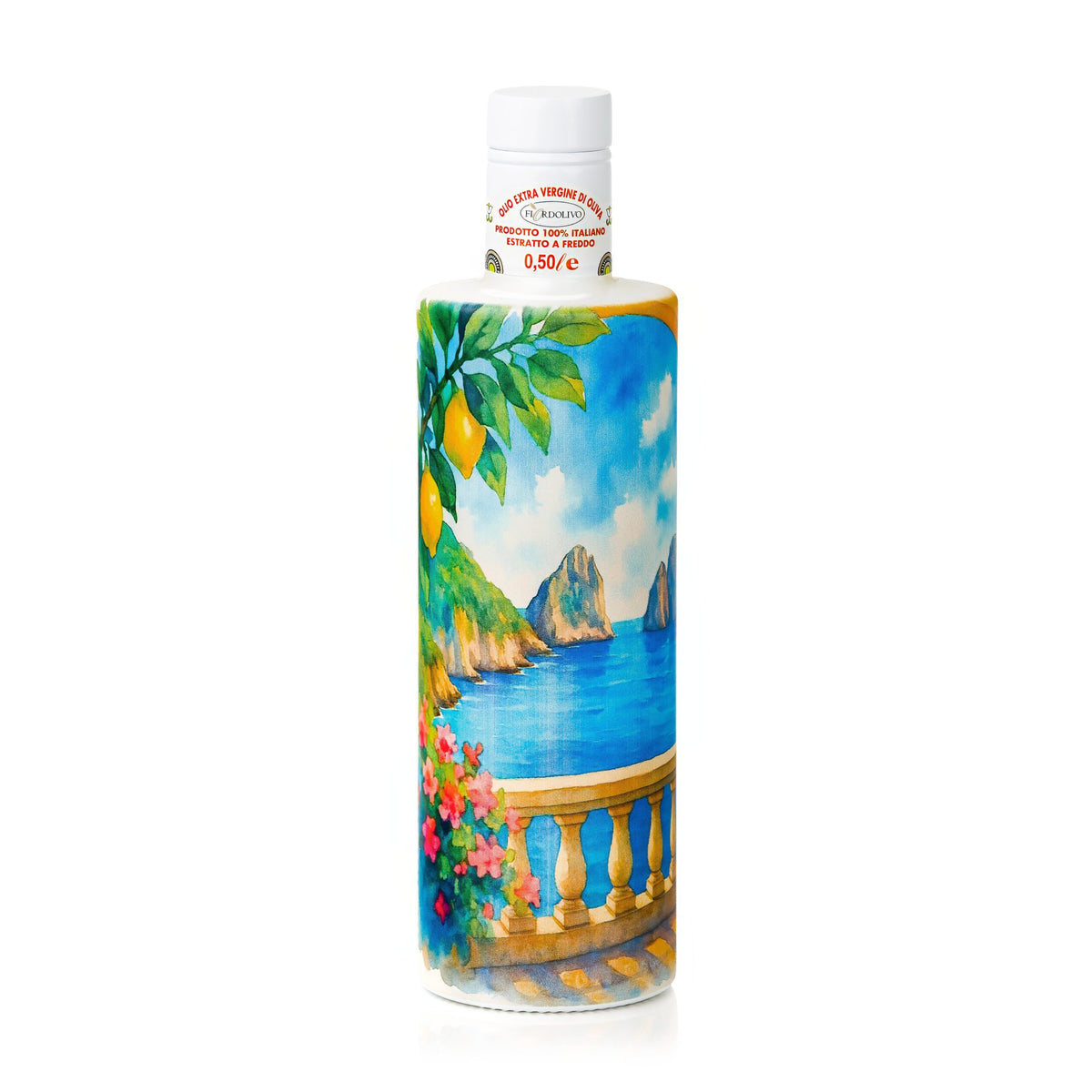 Fiordolivo Sicilian Extra Virgin Olive Oil, 500ml Decorative Bottle